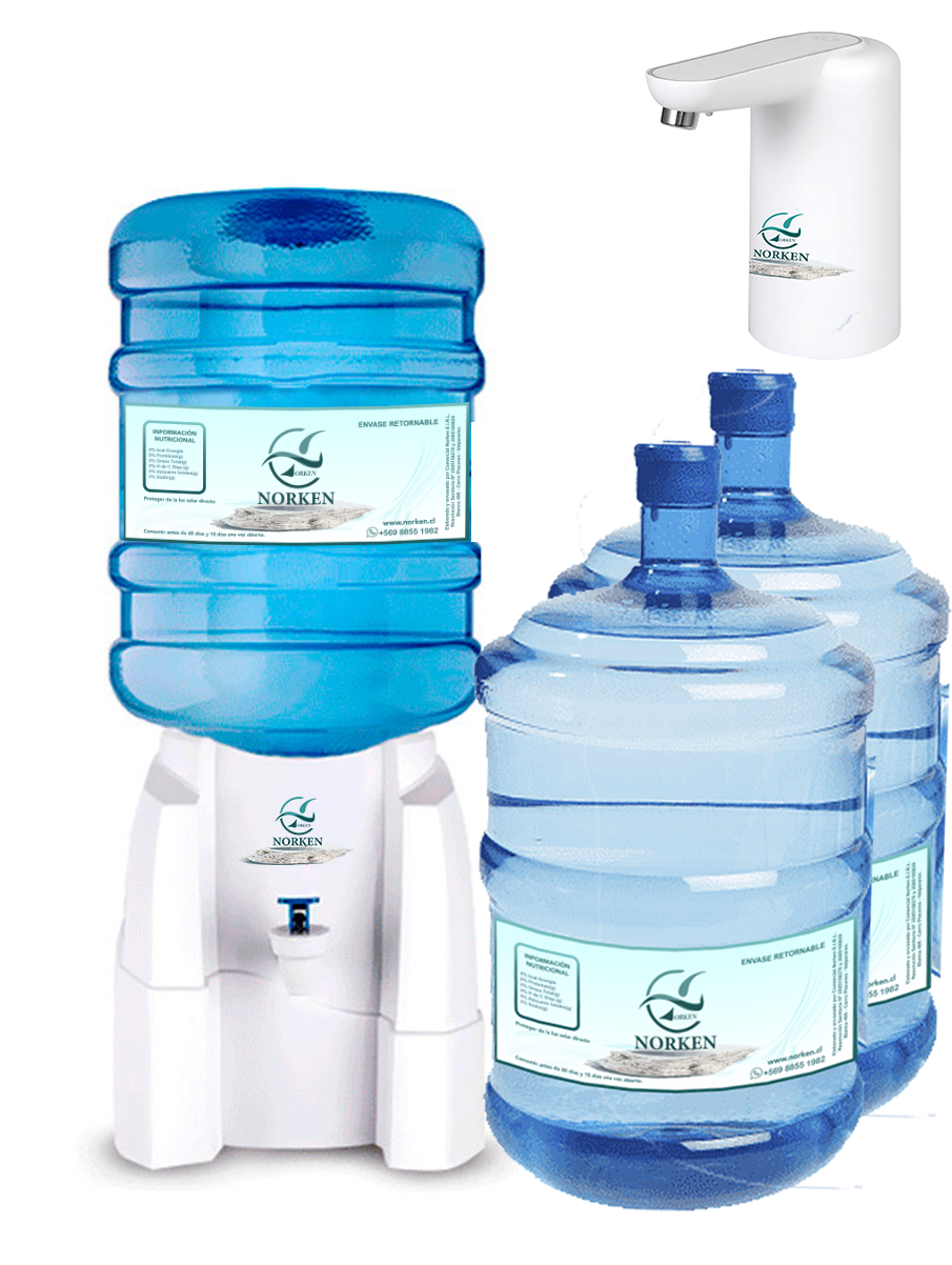 Pack Inicial Dispensador + 3 Bidones Llenos